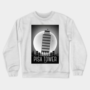 Pisa Poster Design Crewneck Sweatshirt